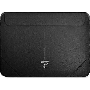 GUESS Tablet case Sleeve GUCS14PSATLK 13/14 inch zwart /zwart Saffiano Triangle Logo