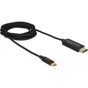 Delock USB Type-C > HDMI Kabel (DP Alt Mode) 4K 60Hz 2m koax.