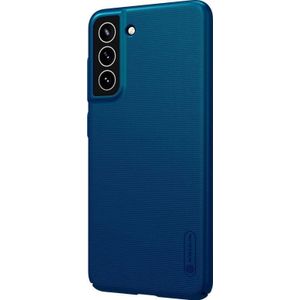 Nillkin Super Frosted Shield case voor Samsung Galaxy S21 FE 5G (blauw)