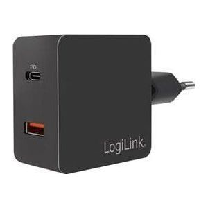 LogiLink muur charger power adapter - USB, USB-C - 18 Watt