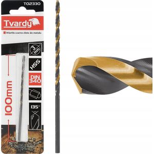Tvardy boor boor zwart-goud voor metaal voorłużane HSS M2 3.0mm (1/125/500)