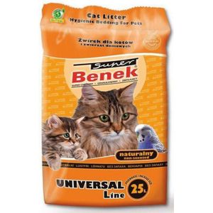 Super Benek Certech Universal Natural - Klonterende Kattenbakvulling 25 l