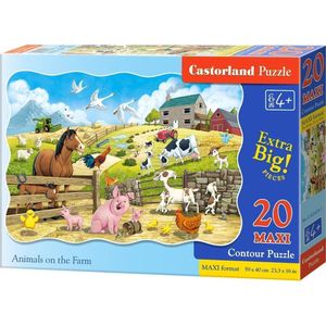 Castorland puzzel 20 maxi - dieren on the Farm CASTOR
