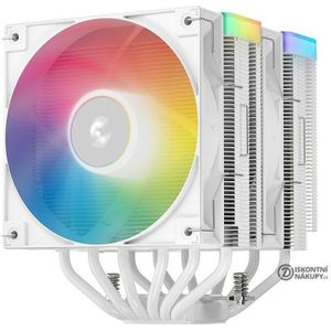 DeepCool AG620 WH ARGB V2 ARGB CPU Air Cooler, Dual-Tower, 120mm ARGB Hydro Bearing Fan, All-wit Design, 6 Copper Heat Pipes, ARGB Top Panel, CTT2.0