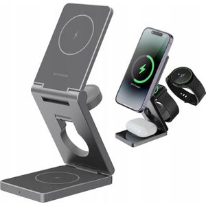 VEGA draadloos oplader 3 in 1 QI MagSafe na telefoon horloge koptelefoon Proove / Titan Volt