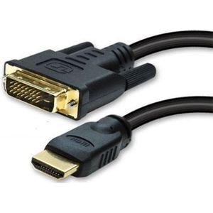 No-Name DVI-D 24+1 > HDMI (ST-ST) 2m Adapterkabel zwart
