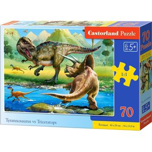 Castorland Tyrannosaurus vs Triceratops - 70pcs