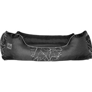 Hobbydog bed Prestige - zwart w pioruny L