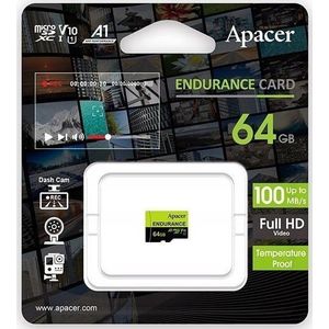 Apacer Karta Karta pamięci Endurance, 64GB, micro SDXC, AP64GEDM0D05-R, UHS-en U3 (Class 10), V30, A1