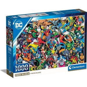 Clementoni DC Comics Impossible Legpuzzel 1000 stuk(s) Strips