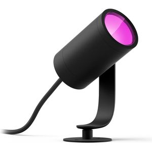 Philips Hue Lily tuinspot - wit en gekleurd licht - 1-spot - zwart - laagspanning - basis