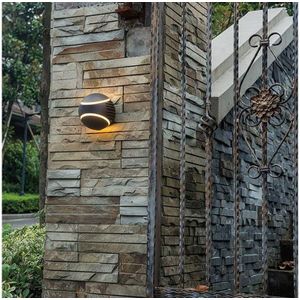 Led's light Outdoor muur Ip54 Rond Beweegb. Top 130Lm 12W