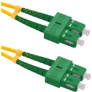 Qoltec Patchcord wereldłowodowy SC/APC - SC/APC | Singlemode | 9/125 | G652D | Duplex | 3m