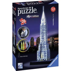 Ravensburger puzzel 3D Chrysler Building Night Edition 125951 RAVENSBURGER