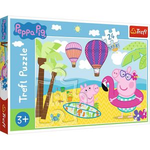 Trefl Peppa Pig Vakantie! - maxi puzzel - 24 stukjes