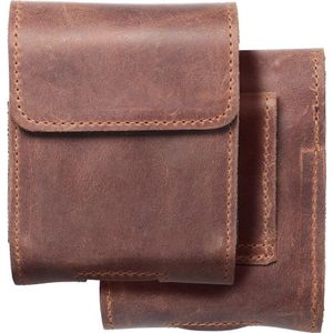holster universeel voor paska leer ROYAL Crazy Horse pozioma maat V voor SAMSUNG FLIP 1 / 2 / 3 / 4 / HUAWEI P50 Pocket / MOTOROLA RAZR 5G bruin