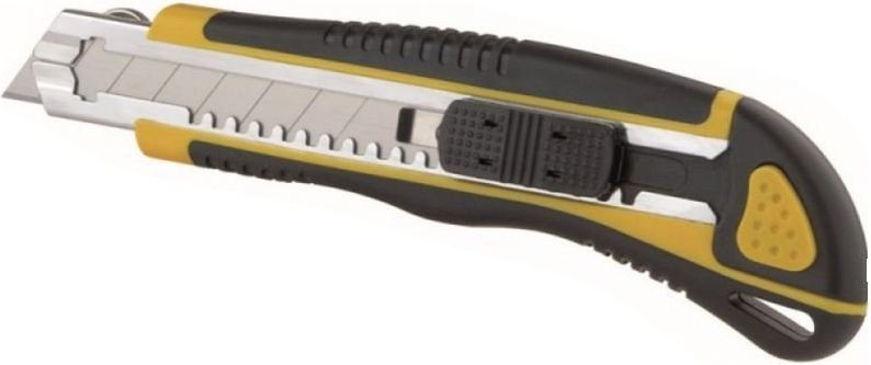 Dedra Knife 18 mm auto-exchanged blade handle rubber blade 1+4 (M9030)