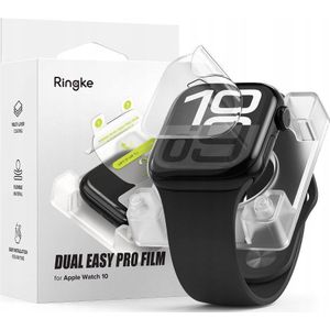 Ringke folie bescherming DUAL EASY PRO 2-PACK APPLE WATCH 10 (46 MM) CLEAR