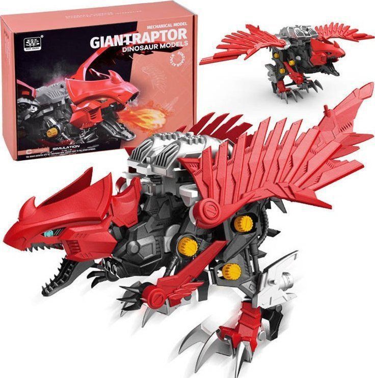Jokomisiada figuur Dinozaur RAPTOR ruchomy model om te bouwen ZA4372