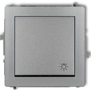 Karlik Deco knop /licht/ zilver metalik (7DWP-5)