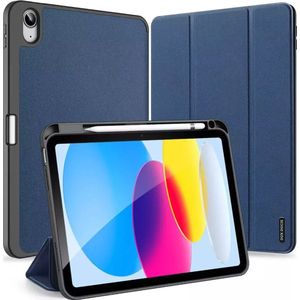 Dux Ducis Tablet case Domo case iPad 10.9''' 2022 (10 Gen.) Smart cover blauw stand