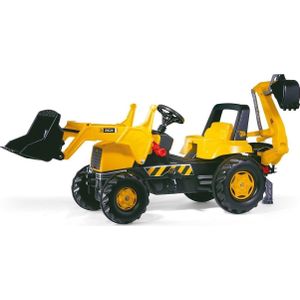 Rolly Toys traptractor RollyJunior JCB zwart/geel