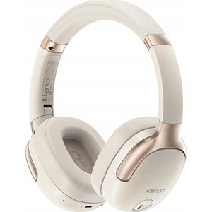 Acefast koptelefoon koptelefoon H2 on-ear draadloos Bluetooth 5.3 ANC - beige