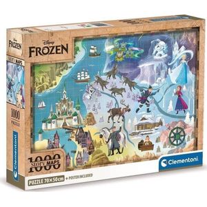 Clementoni puzzel 1000 elements Compact Disney Maps Frozen