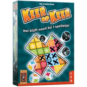 Keer Op Keer - Dobbelspel | Geschikt voor 1-6 spelers vanaf 8 jaar | Vul kolommen en gelijkgekleurde gebieden snel aan!