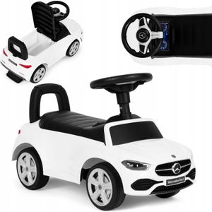 Multistore loopauto speelgoed auto Mercedes C CLASS interactieve stuur geluid wit