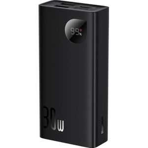 Baseus Powerbank Adaman2 10000mAh, 2xUSB, USB-C, 30W (zwart)