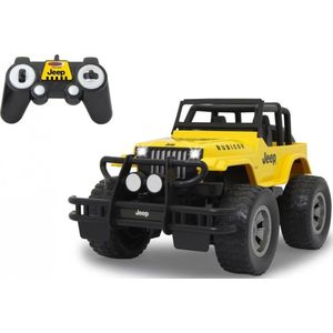 Jamara auto Jeep Wrangler RC jongens 1:12 geel/zwart 2-delig