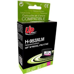 UPrint Ink compatible ink cartridges met F6U17AE, HP 953XL, magenta (H-953XLM)