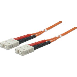 Intellinet 470018 Glasvezel kabel 2 m SC OM2 Oranje