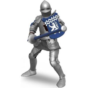 Papo figuur blauw ridder met włócznią