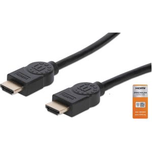 Manhattan 355353 HDMI kabel 3 m HDMI Type A (Standaard) Zwart