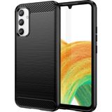 Hurtel Carbon Case case voor Samsung Galaxy A04e elastic silicone zwart carbon cover