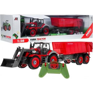 Ramiz tractor rood Przyczepa rood 2,4GHz