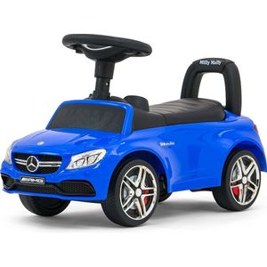 Milly Mally loopauto Mercedes junior 63 x 28 x 38 cm staal blauw