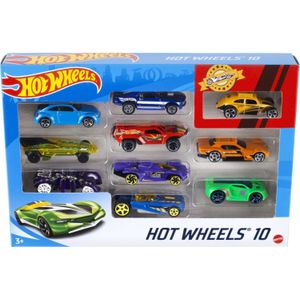 Hot Wheels set met 10 auto's