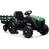 Lean Cars tractor met aanhangwagen na accu BDM0925 groen militair
