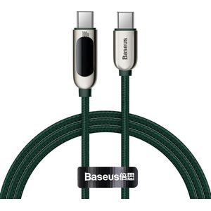 Baseus Kabel USB USB-C - USB-C 1 m groen (BSU2774GRN)