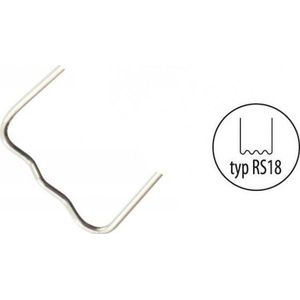 Dedra nietjes voor plastic type RS18, 0.8mm, kleine golf,100 stuks