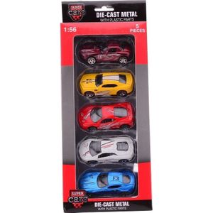 Johntoy auto's Super Cars 5 stuks