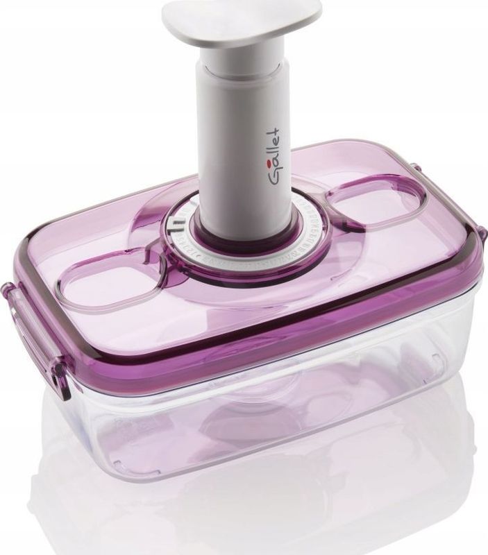 Gallet Set of 2 vacuum containers met pump