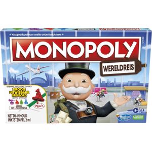 Hasbro Gaming Monopoly Wereldreis - Spannende reisbestemmingen ontdekken - Geschikt voor kinderen vanaf 8 jaar