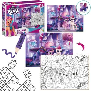 Dodo puzzel 2 in 1  inchMY LITTLE PONY inch 60 ELEMENTÓW KOLOROWANKA en UKŁADANKA W JEDNYM