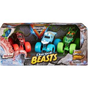 Monster Jam 3-Pack Charged Beasts 1:64