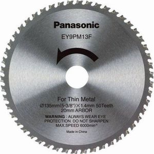 Panasonic Tarcza voor metaal (cienkie cięcie), voor EY45A2 /4542, diameter 135mm 50 metębów