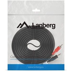 Lanberg stereo audio cable Mini Jack 3,5mm (M)->2x RCA Cinch 5m